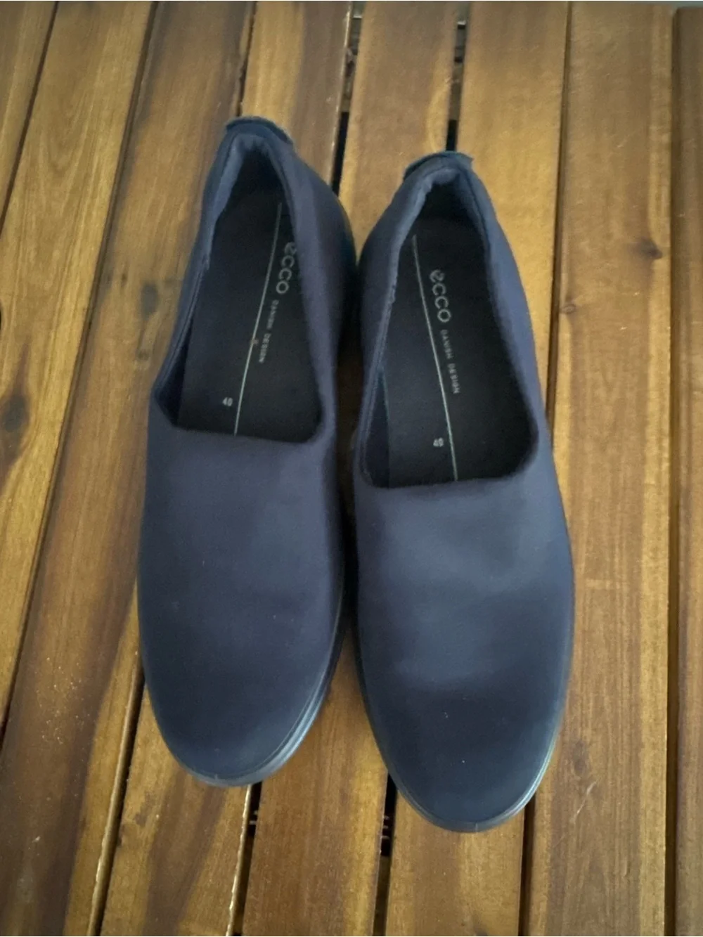 Ecco Soft 7 Wedge Slip on Loafer Women Comfort Shoe EU 40 Black US 9.5